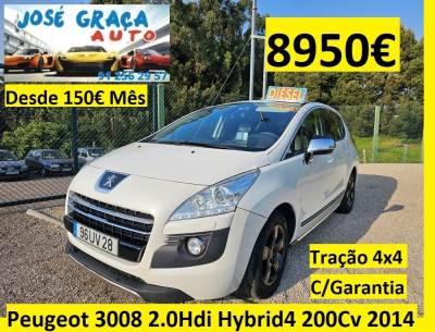 Carro usado Peugeot 3008 2.0 HDi Hybrid4 Híbrido (Gasóleo)