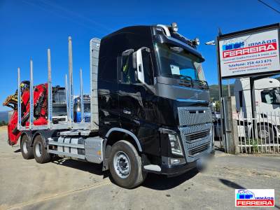 Pesado usado Volvo 750cv 6x4 transporte Madeira com grua Diesel